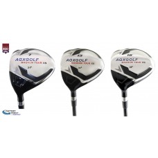 MEN'S LEFT HAND MAGNUM XS EDITION FAIRWAY WOODS SET: #7, 13 & 15 FAIRWAY WOODS wGRAPHITE SHAFTS + FREE HEAD COVERS: CHOOSE FLEX & LENGTH